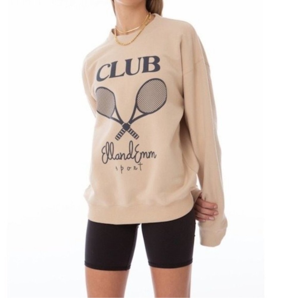 ELL and EMM | Sweatshirt | Tan Club Sweatshirt - Picture 3 of 7